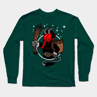 Krampus Christmas Mashup For Gamers Long Sleeve T-Shirt